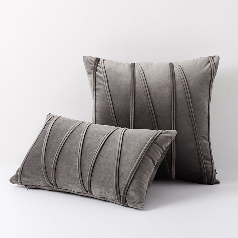Nordic Velvet Striped Pillow
