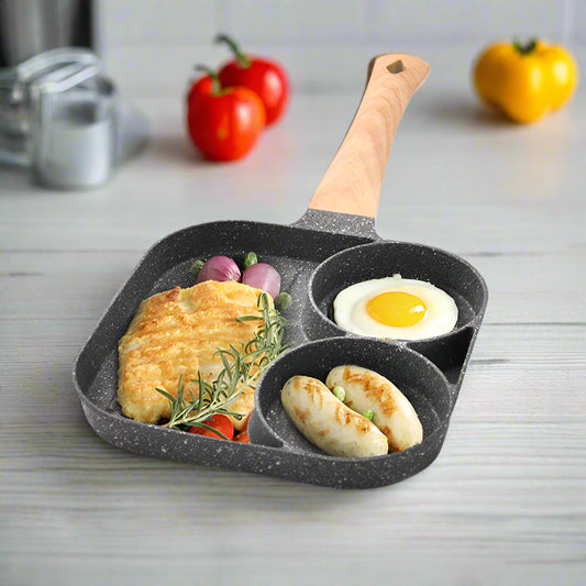 Multi-functional frying pan breakfast