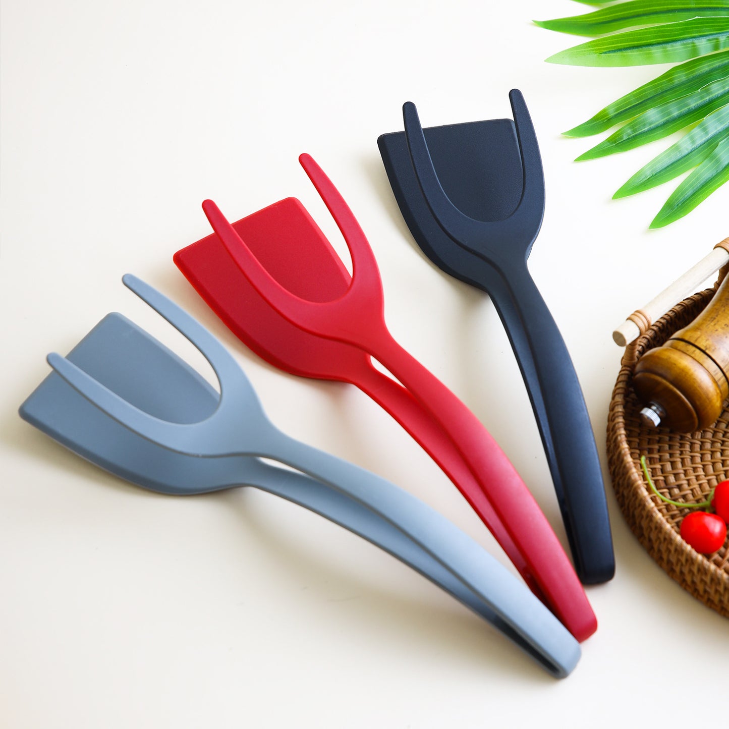 2-in-1 Spatula Tongs