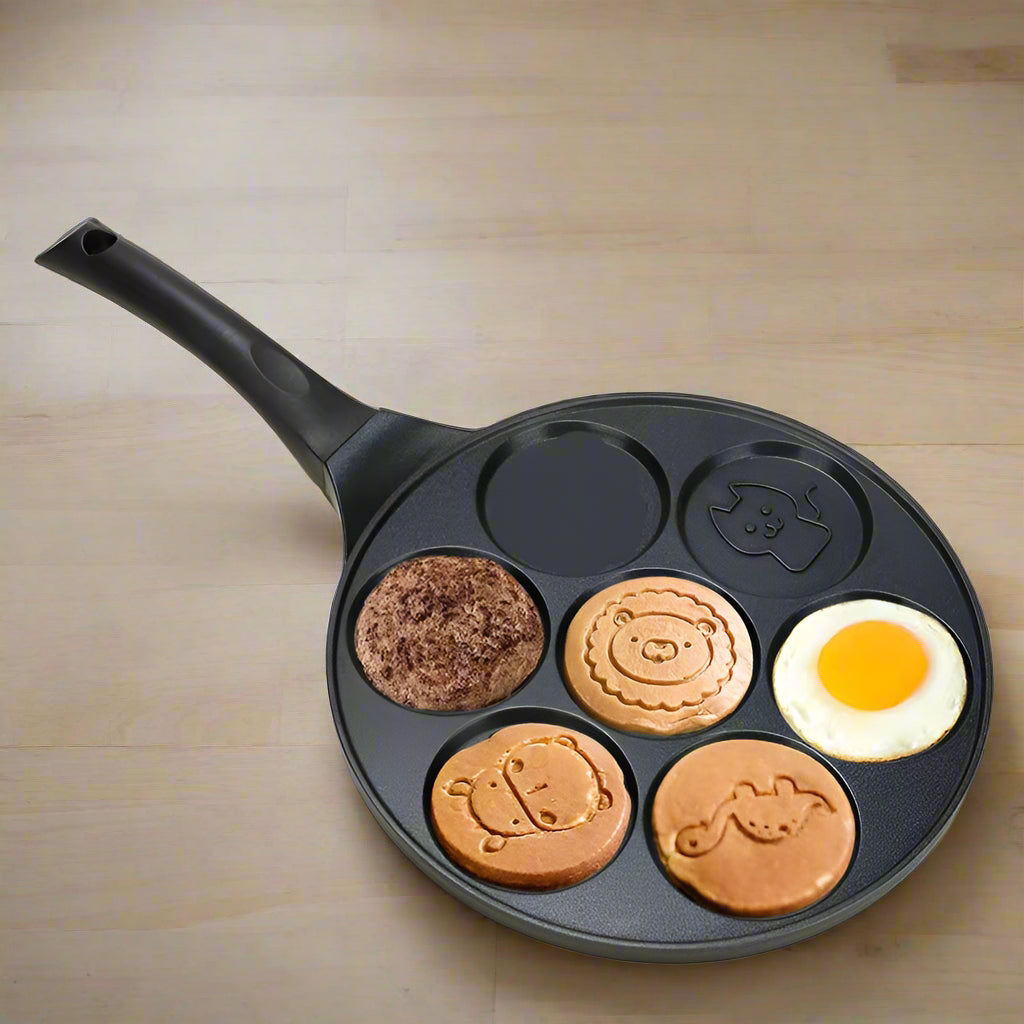 7-Hole Cartoon Pancake & Omelette Pan